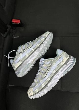 Жіночі кросівки найк стильні повсякденні nike p-6000 white grey 41