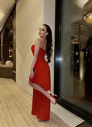 Сукня balykina maxi dress with a cut red