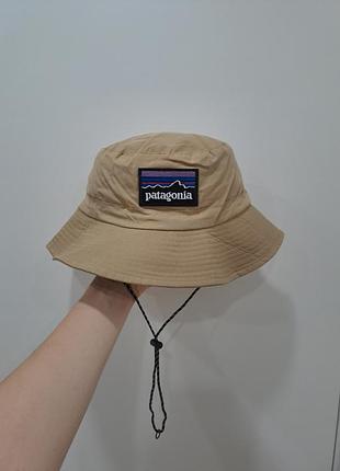 Панама-сумка patagonia / patagonia goretex hat / патагонова панама на утяжках водовідштовхувальний капелюх бежева