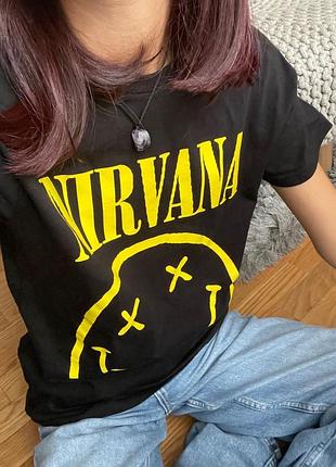 Стильна футболка nirvana