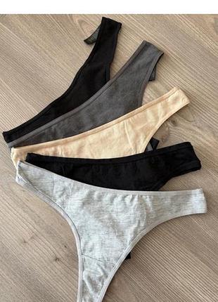 Трусики стринги бавовна набір  primark xs