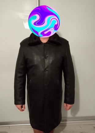 Пальто кожа