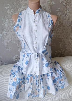 Костюм жилет+юбка, elle, m/l