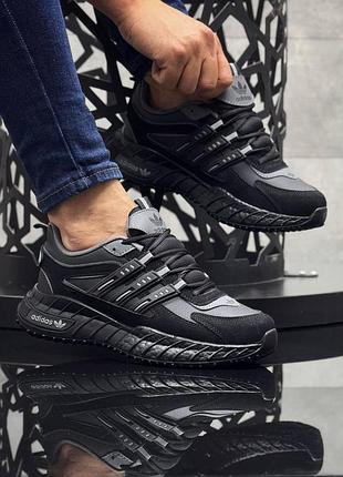 Мужские кроссовки адидас adidas black чёрный 40