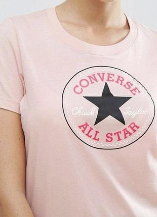 Converse жіноча персикова футболка