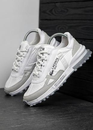 Чоловічі кросівки лакоста стильні повсякденні lacoste elite active 42