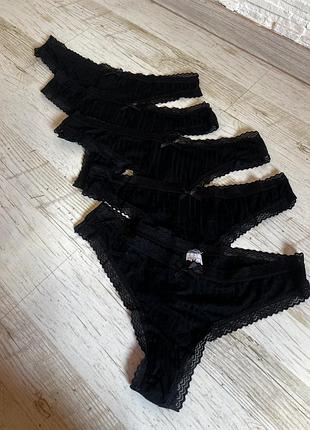 Набір комплект трусиків трусів стрінги knitlord
