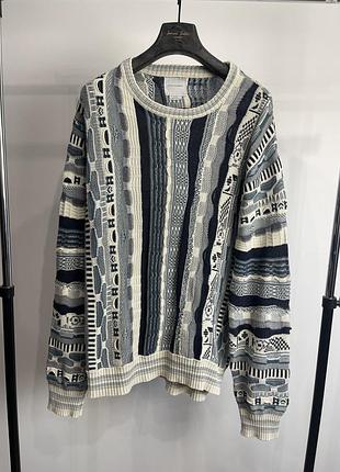 В'язаний фактурний светр cotton on garments у стилі coogi l