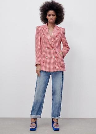 Твідовий піджак жакет zara s