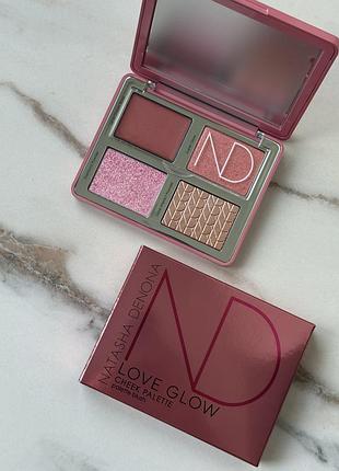 Розкішна палітра для обличчя natasha denona  love glow cheek palette