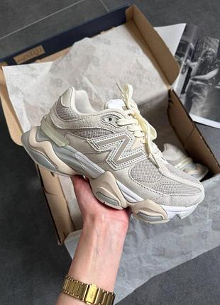 Женские кроссовки стильные нью баланс new balance 9060 light beige 37