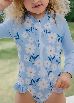 Купальник сдельный, длинный рукав, shein, 7 лет.