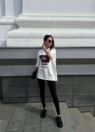Футболка «need money for porsche” oversize оверзайз cotton бавовна 2