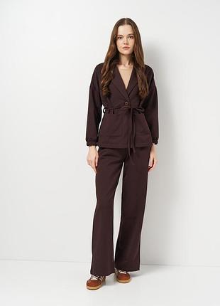 Костюм (демисезон) женский мальта 25/600-13+25/ж605-13 шоколадный xxl
