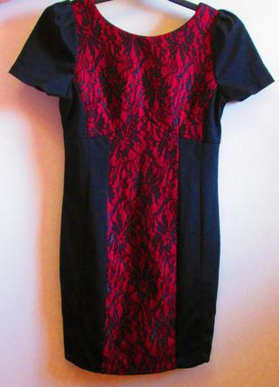 Акция 1+1=3 красивое нарядное платье boohoo кружево красивая спинка размер 12