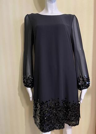 Вечірня сукня marks & spencer autograph occasions black sequin trim dress