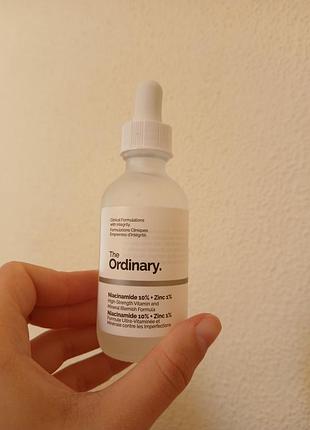 The ordinary - niacinamide 10% + zinc 1% - сыворотка с ниацинамидом и цинком