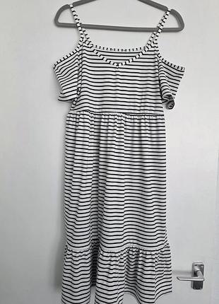 ⚓️🤍 стильный летний сарафан в полоску matalan (размер 12 / m-l) 🖤☀️