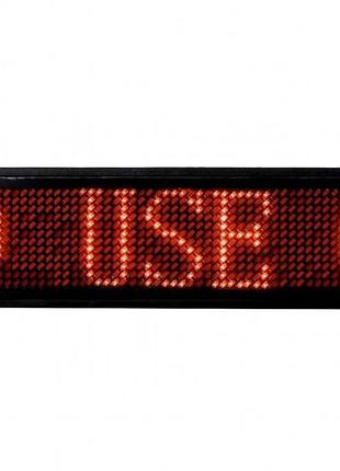 Электронный led бейдж с бегущей строчкой ukc b1248 | светодиодная led вывеска – бейджик