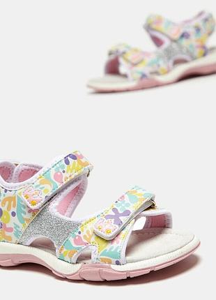 Новые летние босоножки, сандалии minib от bata на девочку, 38 р.