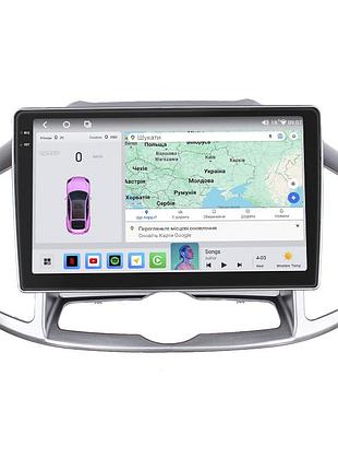 Штатна магнітола lesko для chevrolet captiva i рестайлінг 2011-2013 екран 10" 4/64 qled carplay 4g wi-fi gps 360 prime