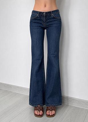 Джинсы gap синие 36 38 низкая средняя посадка bootcut flared клёш y2k винтаж vintage