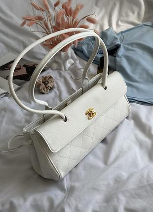 Шкіряна сумка 26s preppy coco в ромбоподібній прострочці ch