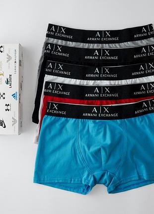 Мужские трусы боксеры из хлопка armani набор мужских трусов хорошего качества в подарочной коробке xl