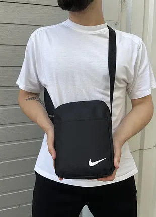 Сумка черная nike борсетка найк сумка мужская сумка через плечо сумка спорт найк 3