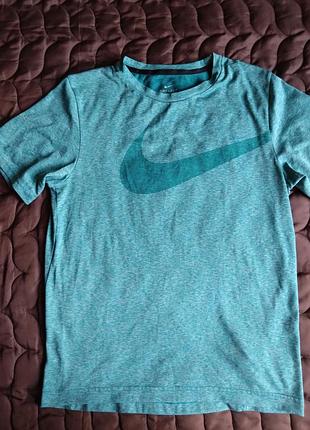 Спортивна футболка nike dri-fit / жіноча/Синя-блакитна/розмір s-m/