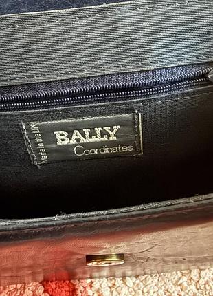 Шикарная винтажная кожаная сумка bally/100%кожа 8