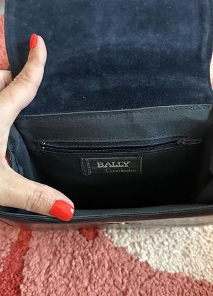 Шикарная винтажная кожаная сумка bally/100%кожа 7