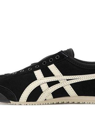 Чоловічі чорні кросівки asics onitsuka tiger mexico 66 slip on black х асікс 45