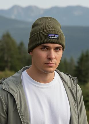 Шапка patagonia зеленая