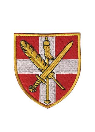 Шеврон военный / армейский, кировоградский тцк исп, на липучке, на красном всу 7 см * 8 см