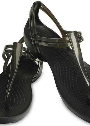 Женские босоножки crocs isabella t-strap sandal, размер w9, размер eur 39-39.5, длина стельки 25.5 см
