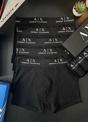 Боксери труси чоловічі armani 5 шт. у подарунковій коробці трусы мужские боксеры нижнее белье fellix