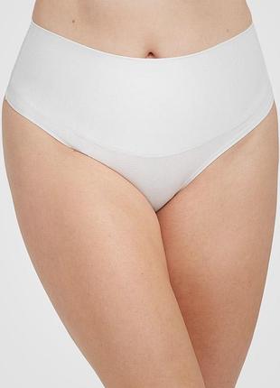 Spanx корректирующие трусики "cotton comfort", размер m, цвет белый