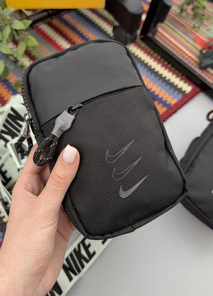 Nike сумка через плече / сумка на плече / найк / сумки / чоловічі сумки через плече / сумка чоловіча чорний