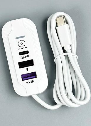 Переходник usb hub 3.0+2.0 на 3 порта. хаб юсб концентратор разветвитель 1м. wuw c246