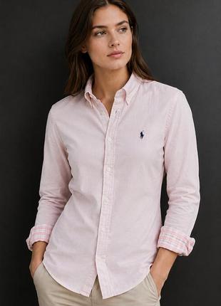 Рубашка, меловая рубашка, рубашка polo ralph lauren