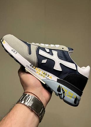 Premiata mick grey blue 3