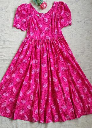 Винтажное длинное платье laura ashley