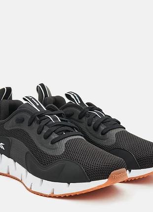 Мужские кроссовки reebok zig dynamica, текстиль/синтетика, черные, размер 40.5 (usa-8) 26 см