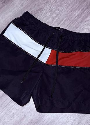 Tommy hilfiger оригинал шорты, томми хилфигер оригинальные синие мужские шорты, томмі хіліігер шорти чоловічі