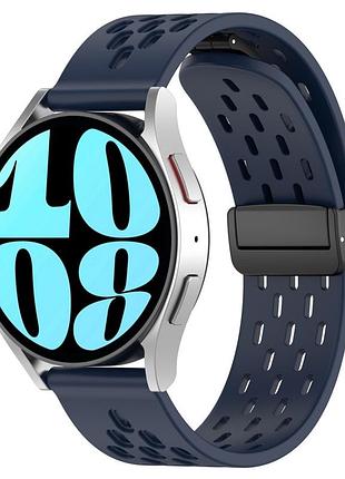 Ремешок универс 22mm silicone with magnetic для samsung/amazfit/huawei midnight blue