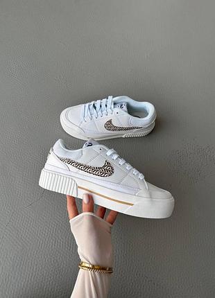 Белые женские кроссовки nike court legacy white х корт 37