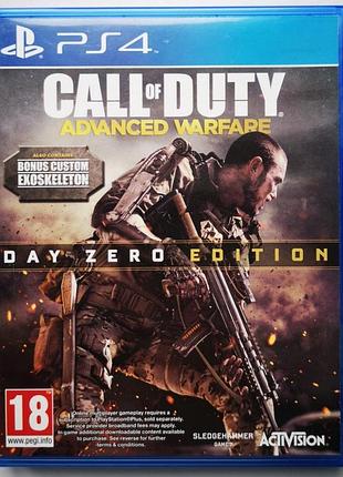 Call of duty advanced warfare day zero edition, б/у, английская версия - диск для playstation 4