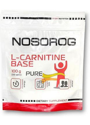 L-карнитин nosorog l-carnitine base 100 г | для энергии и жиросжигания
