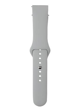 Ремешок универс 22mm silicone original button design для samsung/amazfit/huawei cloud grey